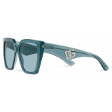 Dolce & Gabbana - Occhiale da Sole DG Crossed - Azzurro - Dolce & Gabbana Eyewear