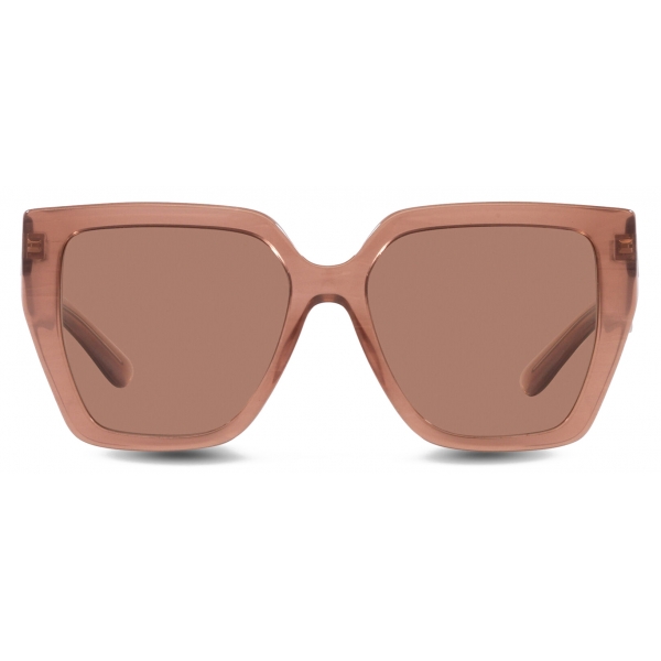 Dolce & Gabbana - DG Crossed Sunglasses - Caramel Dark Brown - Dolce & Gabbana Eyewear
