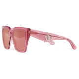 Dolce & Gabbana - Occhiale da Sole DG Crossed - Rosa - Dolce & Gabbana Eyewear