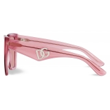 Dolce & Gabbana - Occhiale da Sole DG Crossed - Rosa - Dolce & Gabbana Eyewear