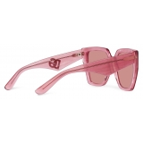 Dolce & Gabbana - DG Crossed Sunglasses - Pink - Dolce & Gabbana Eyewear