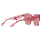 Dolce & Gabbana - Occhiale da Sole DG Crossed - Rosa - Dolce & Gabbana Eyewear