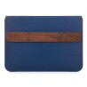 Woodcessories - Noce / Pelle Blu Navy / MacBook Cover - MacBook 15 Pro Ret Touchbar - Custodia Eco Pouch - Borsa MacBook Legno
