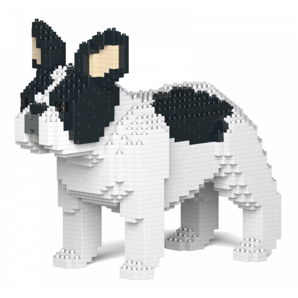 Jekca - French Bulldog 02S-M04 - Lego - Scultura - Costruzione - 4D - Animali di Mattoncini - Toys