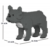 Jekca - French Bulldog 01S-M07 - Lego - Scultura - Costruzione - 4D - Animali di Mattoncini - Toys