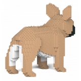 Jekca - French Bulldog 02S-M01 - Lego - Sculpture - Construction - 4D - Brick Animals - Toys