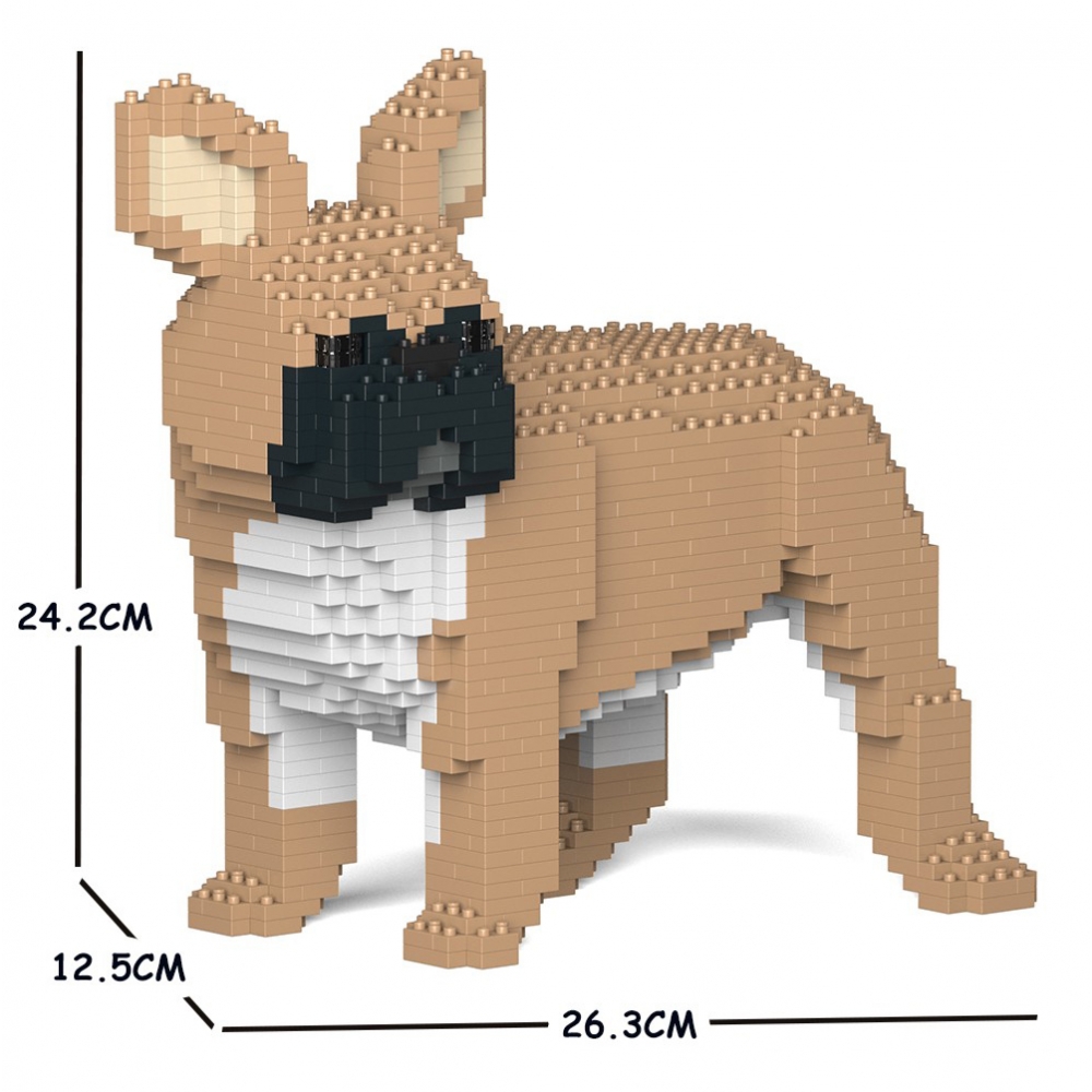Jekca - French Bulldog 03S-M01 - Lego - Sculpture - Construction - 4D -  Brick Animals - Toys - Avvenice