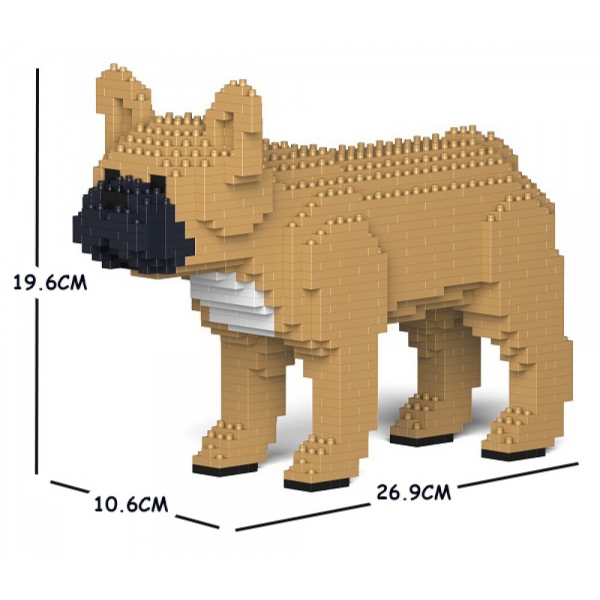 Jekca - French Bulldog 01S-M01 - Lego - Scultura - Costruzione - 4D - Animali di Mattoncini - Toys