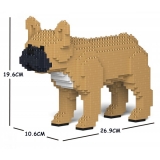 Jekca - French Bulldog 01S-M01 - Lego - Sculpture - Construction - 4D - Brick Animals - Toys