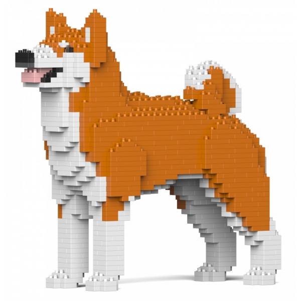 Jekca - Akita Inu 01S-M01 - Lego - Sculpture - Construction - 4D - Brick Animals - Toys