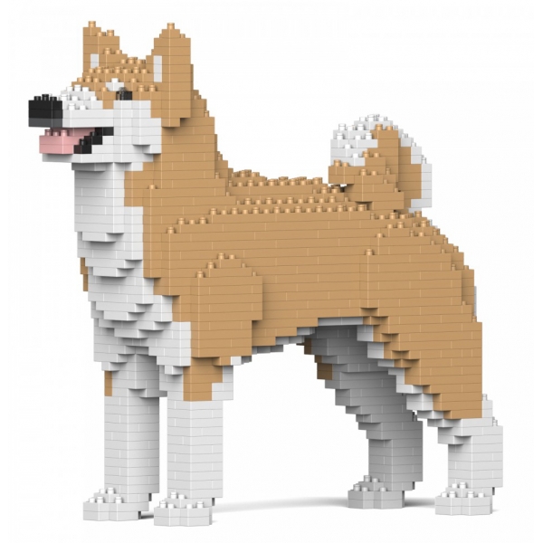 Jekca - Akita Inu 01S-M02 - Lego - Sculpture - Construction - 4D - Brick Animals - Toys