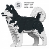 Jekca - Alaskan Malamute 01S-M01 - Lego - Sculpture - Construction - 4D - Brick Animals - Toys