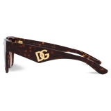 Dolce & Gabbana - DG Crossed Sunglasses - Havana - Dolce & Gabbana Eyewear