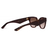 Dolce & Gabbana - DG Crossed Sunglasses - Havana - Dolce & Gabbana Eyewear