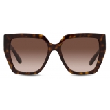 Dolce & Gabbana - DG Crossed Sunglasses - Havana - Dolce & Gabbana Eyewear