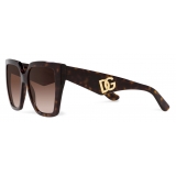 Dolce & Gabbana - DG Crossed Sunglasses - Havana - Dolce & Gabbana Eyewear