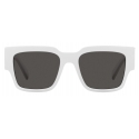 Dolce & Gabbana - DG Elastic Sunglasses - White Dark Grey - Dolce & Gabbana Eyewear