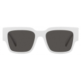 Dolce & Gabbana - DG Elastic Sunglasses - White Dark Grey - Dolce & Gabbana Eyewear