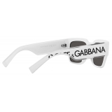 Dolce & Gabbana - DG Elastic Sunglasses - White Dark Grey - Dolce & Gabbana Eyewear