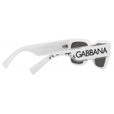 Dolce & Gabbana - Occhiale da Sole DG Elastic - Bianco Grigio Scuro - Dolce & Gabbana Eyewear