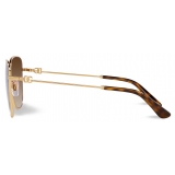 Dolce & Gabbana - DG Light Sunglasses - Gold Brown - Dolce & Gabbana Eyewear