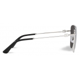 Dolce & Gabbana - Occhiale da Sole DG Light - Argento Grigio Scuro - Dolce & Gabbana Eyewear