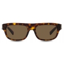 Dolce & Gabbana - Occhiale da Sole DG Plaque - Havana Scuro - Dolce & Gabbana Eyewear