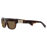 Dolce & Gabbana - Occhiale da Sole DG Plaque - Havana Scuro - Dolce & Gabbana Eyewear