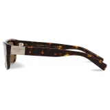 Dolce & Gabbana - DG Plaque Sunglasses - Havana Dark Brown - Dolce & Gabbana Eyewear