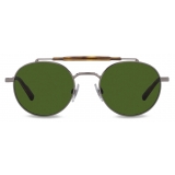 Dolce & Gabbana - Occhiale da Sole Diagonal Cut - Canna di Fucile Verde Scuro - Dolce & Gabbana Eyewear