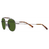 Dolce & Gabbana - Occhiale da Sole Diagonal Cut - Canna di Fucile Verde Scuro - Dolce & Gabbana Eyewear