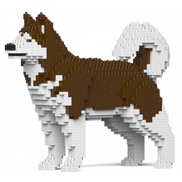 Jekca - Alaskan Malamute 01S-M02 - Lego - Scultura - Costruzione - 4D - Animali di Mattoncini - Toys