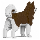 Jekca - Alaskan Malamute 01S-M02 - Lego - Sculpture - Construction - 4D - Brick Animals - Toys