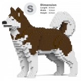 Jekca - Alaskan Malamute 01S-M02 - Lego - Sculpture - Construction - 4D - Brick Animals - Toys