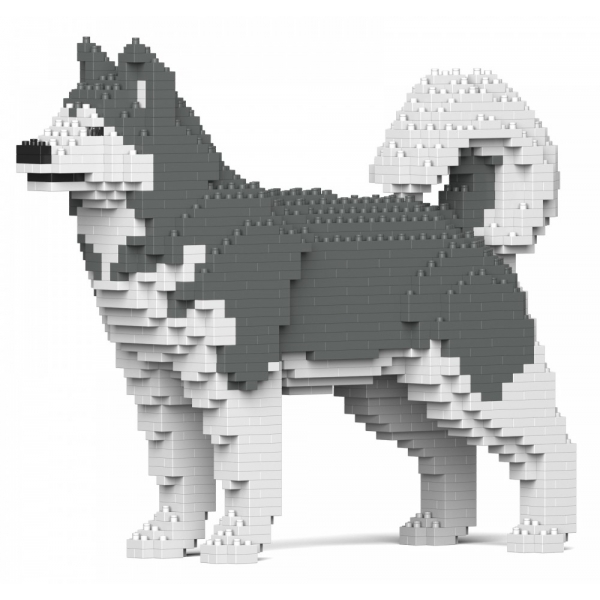 Jekca - Alaskan Malamute 01S-M03 - Lego - Scultura - Costruzione - 4D - Animali di Mattoncini - Toys