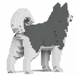 Jekca - Alaskan Malamute 01S-M03 - Lego - Sculpture - Construction - 4D - Brick Animals - Toys