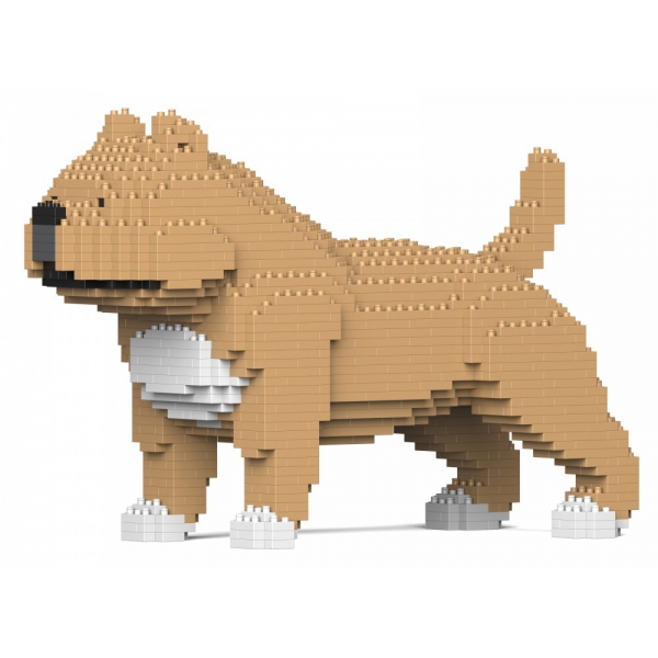 Jekca - American Bully 01S-M01 - Lego - Scultura - Costruzione - 4D - Animali di Mattoncini - Toys