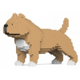 Jekca - American Bully 01S-M01 - Lego - Sculpture - Construction - 4D - Brick Animals - Toys