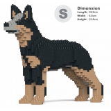 Jekca - Australian Cattle Dog 01S - Lego - Sculpture - Construction - 4D - Brick Animals - Toys