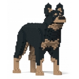 Jekca - Australian Kelpie 01S - Lego - Sculpture - Construction - 4D - Brick Animals - Toys