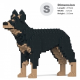 Jekca - Australian Kelpie 01S - Lego - Sculpture - Construction - 4D - Brick Animals - Toys