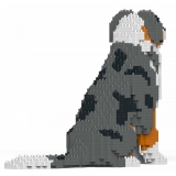 Jekca - Australian Shepherd 01S - Lego - Scultura - Costruzione - 4D - Animali di Mattoncini - Toys