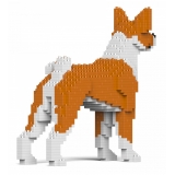 Jekca - Basenji 01S-M01 - Lego - Sculpture - Construction - 4D - Brick Animals - Toys