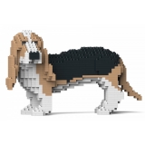 Jekca - Basset Hound 01S-M02 - Lego - Scultura - Costruzione - 4D - Animali di Mattoncini - Toys