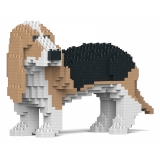 Jekca - Basset Hound 01S-M02 - Lego - Sculpture - Construction - 4D - Brick Animals - Toys