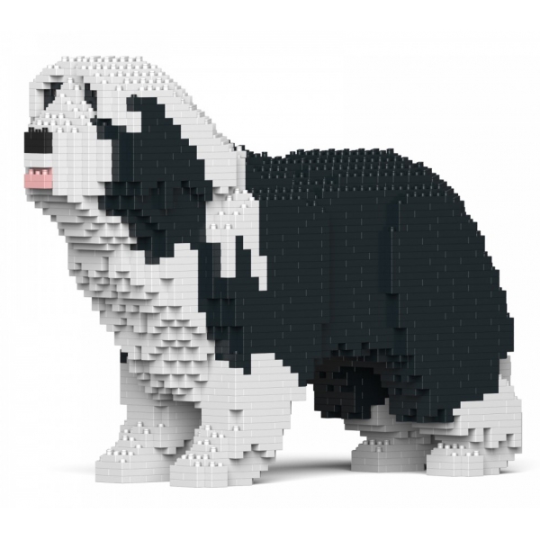 Jekca - Bearded Collie 01S-M01 - Lego - Sculpture - Construction - 4D - Brick Animals - Toys