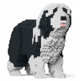 Jekca - Bearded Collie 01S-M01 - Lego - Scultura - Costruzione - 4D - Animali di Mattoncini - Toys