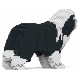 Jekca - Bearded Collie 01S-M01 - Lego - Sculpture - Construction - 4D - Brick Animals - Toys