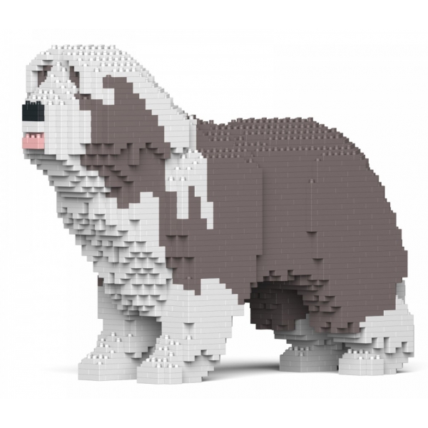 Jekca - Bearded Collie 01S-M02 - Lego - Sculpture - Construction - 4D - Brick Animals - Toys