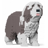 Jekca - Bearded Collie 01S-M02 - Lego - Sculpture - Construction - 4D - Brick Animals - Toys